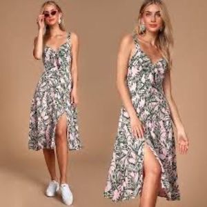 Hawaiian print dress